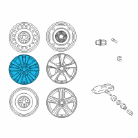 OEM Toyota Matrix Wheel, Alloy Diagram - 42611-12C00