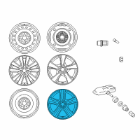OEM Toyota Corolla Wheel, Alloy Diagram - 42611-02A20