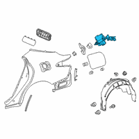 OEM Toyota Avalon Lock Assembly Diagram - 77030-06020