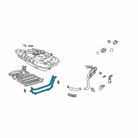 OEM Toyota Celica Tank Strap Diagram - 77602-20260