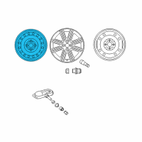 OEM Toyota Yaris Wheel, Steel Diagram - 42611-0D590