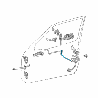 OEM Toyota RAV4 Lock Rod Diagram - 69750-42020