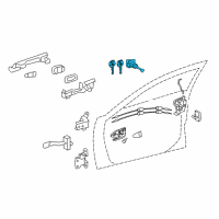 OEM Toyota Camry Cylinder & Keys Diagram - 69052-06130