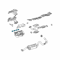 OEM Toyota 4Runner Manifold Gasket Diagram - 17177-75040