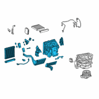 OEM Toyota 4Runner Evaporator Assembly Diagram - 87050-60580