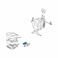 OEM Toyota Camry Adjuster Switch Diagram - 84922-33130