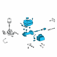 OEM Toyota Tacoma Master Cylinder Assembly Diagram - 47025-04180