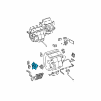 OEM Toyota Sienna Mode Motor Diagram - 87106-08050