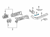 OEM Toyota Venza Engine Bracket Diagram - 57258-42030
