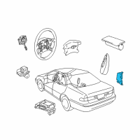 OEM Toyota Camry Side Sensor Diagram - 89860-33030