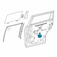 OEM Toyota Highlander Window Motor Diagram - 85720-0E070