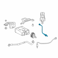 OEM Toyota Camry Lower Oxygen Sensor Diagram - 89465-06290