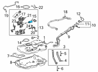 OEM Toyota Camry Fuel Pump Diagram - 23221-25030