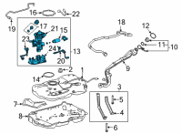 OEM Toyota Venza Fuel Gauge Sending Unit Diagram - 77020-42251