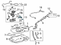 OEM Toyota RAV4 Fuel Gauge Sending Unit Diagram - 83320-0R140
