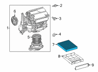 OEM Toyota RAV4 Filter Diagram - 87139-0R030