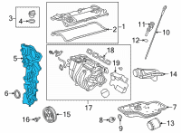 OEM Toyota Camry Outer Timing Cover Diagram - 11320-25011