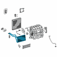 OEM Toyota Corolla Heater Core Diagram - 87107-47080