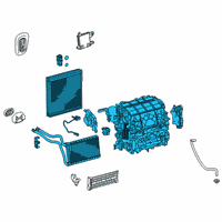OEM Toyota Corolla AC & Heater Assembly Diagram - 87050-12871
