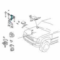 OEM Toyota 4Runner Plug Wire Diagram - 90919-15386