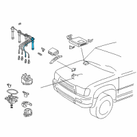 OEM Toyota 4Runner Plug Wire Diagram - 90919-15387
