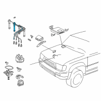 OEM Toyota 4Runner Plug Wire Diagram - 90919-15385