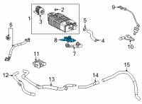 OEM Toyota Tank Pressure Sensor Diagram - 90910-15085