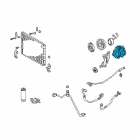 OEM Toyota Land Cruiser Compressor Assembly Diagram - 88320-60580-84