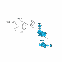 OEM Toyota Corolla Master Cylinder Diagram - 47201-02593