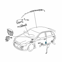 OEM Toyota Avalon Side Sensor Diagram - 89831-02030