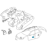 OEM Toyota Camry Side Sensor Diagram - 89831-06070
