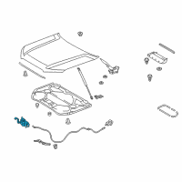 OEM Toyota Lock Assembly Diagram - 53510-35260