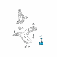OEM Toyota Camry Lower Ball Joint Diagram - 43330-09A30