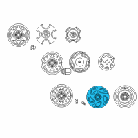 OEM Toyota Corolla Wheel, Alloy Diagram - 42611-02140