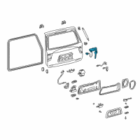 OEM Toyota Sequoia Cylinder & Keys Diagram - 69055-34020