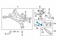 OEM Toyota 86 Tie Rod Diagram - SU003-00362