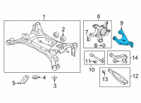 OEM Toyota 86 Upper Control Arm Diagram - SU003-07493