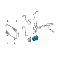 OEM Toyota Highlander Compressor Assembly Diagram - 88320-08150