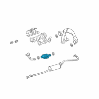 OEM Toyota Tacoma Front Pipe Diagram - 17403-07041