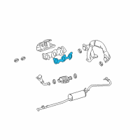 OEM Toyota 4Runner Manifold Gasket Diagram - 17173-62050