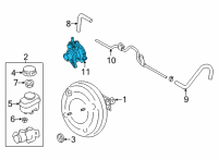OEM Toyota Vacuum Pump Diagram - SU003-09505