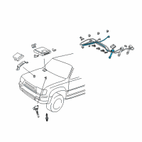 OEM Toyota 4Runner Plug Wire Diagram - 90919-15553