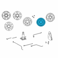 OEM Toyota Sequoia Wheel, Steel Diagram - 42601-AF010