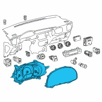 OEM Toyota Corolla Cluster Assembly Diagram - 83800-F2U60