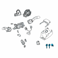 OEM Toyota Camry Cylinder & Keys Diagram - 69057-06260