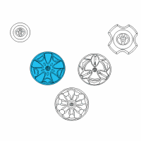 OEM Toyota Echo Wheel Cover Diagram - 42602-52170