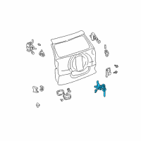 OEM Toyota RAV4 Cylinder & Keys Diagram - 69055-42070