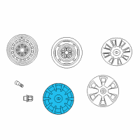 OEM Scion xB Wheel Cover Diagram - 08402-52840