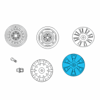 OEM Scion xB Wheel Cover Diagram - 08402-52850