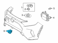 OEM Toyota Land Cruiser AC Temperature Sensor Diagram - 88790-06020
